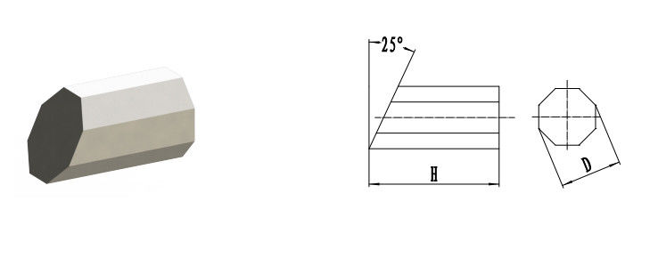 Alloy Steel Tungsten Carbide Cutting Tips With Excellent Rigidity